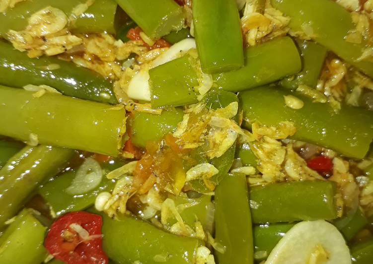 Sayur buncis udang ebi kering seuhah'reunyah'ngeunah piesan🤗😉