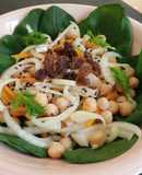 Ensalada de garbanzos con verduras