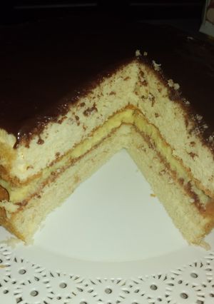 Una foto de Boston cream pie