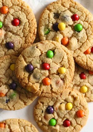 A picture of Easy Skittles Cookies.