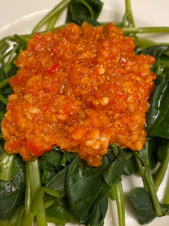 Foto resep Kangkung rebus sambal balacan