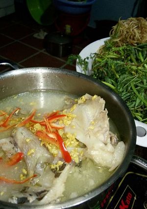Hình của món Lẩu cá lăng.