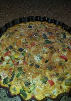 Una foto de Tortilla de verduras🥒🥕🌶