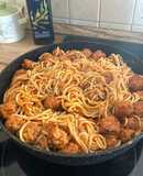 Húsgombóc Spagetti