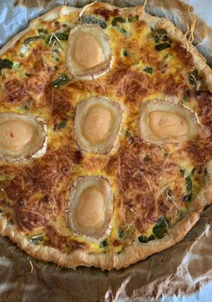 Une photo de Quiche aux poivrons et chèvre