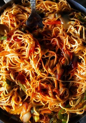 A picture of Veg noodles recipe.