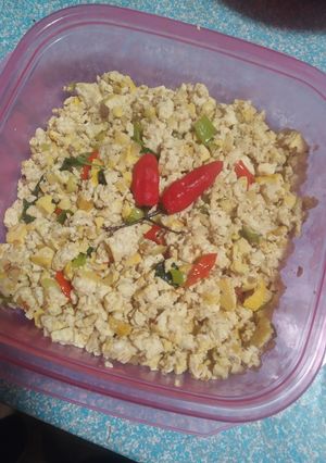 Foto resep 2. Oseng tahu tumbuk