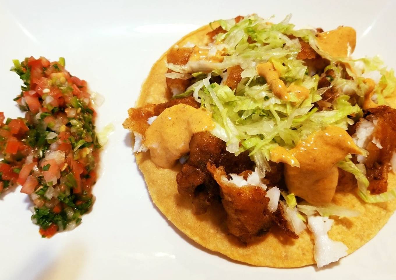 Mexican Chicken Tostada