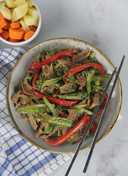 Beef Vegetable stir fry / tumis daging sapi