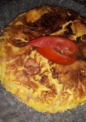 Una foto de Tortilla de papa reciclada