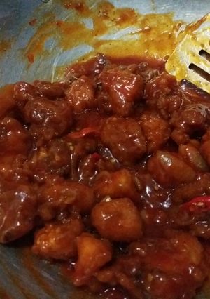 Foto resep Ayam saus pedas