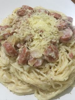 Foto resep Angel's Hair Carbonara Sauce
