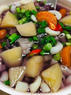 Hình của món Nui nấu củ phiên bản nhà có gì nấu đó (vetula).