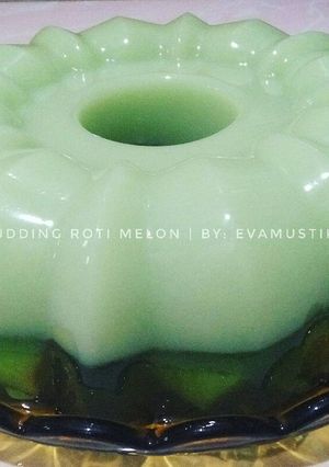 Foto resep Pudding Roti Melon