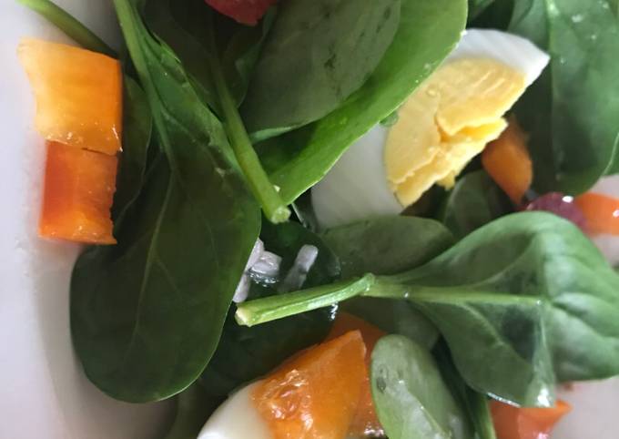 Recipe of Homemade Spinach Salad