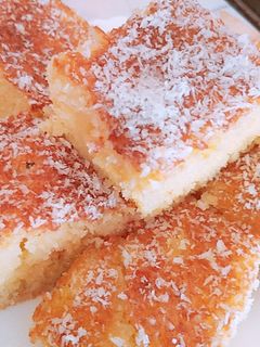 صورة لوصفة بسبوسة للقهوة ☕