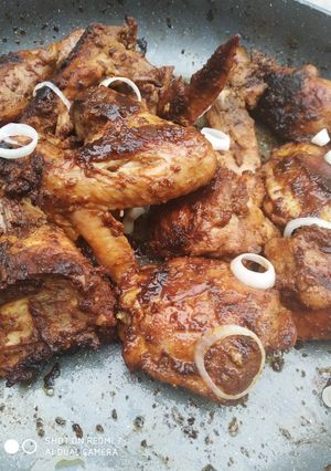 A picture of Pan chicken barbecue Recipe by SumeeBelel's Cuisine.