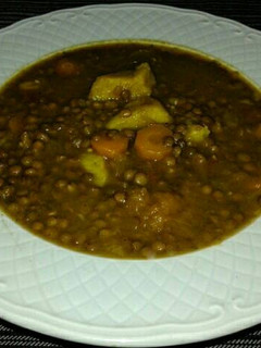 Una foto de Lentejas con verduras