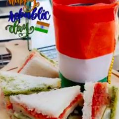 A picture of Rainbow sandwich.