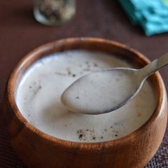 A picture of Cauliflower soup.