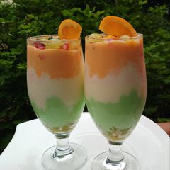 A picture of Tricolour Paneer Rabdi Fruit Truffle.