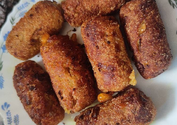 Recipe of Speedy Sweet Corn Potato Cutlet