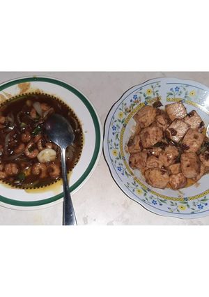 Foto resep Udang Saus Mentega dan Tahu Saus Teriyaki