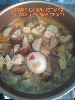 Foto resep Jangan Lodeh Terong 3 T (tahu tempe telur)