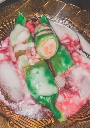 Foto resep Es pisang ijo