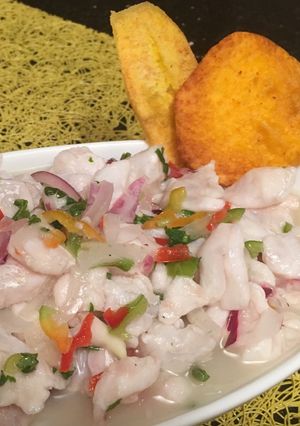 Una foto de Ceviche de pescado