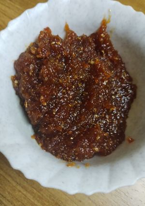 A picture of Sweet, sour and spicy amla crush.