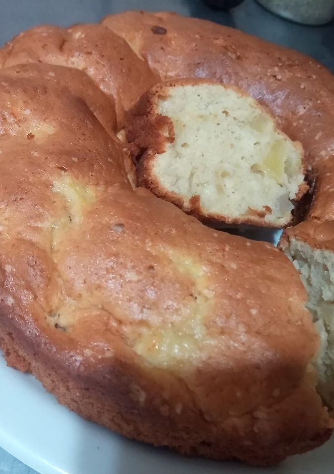 Una foto de Torta de manzana sencilla