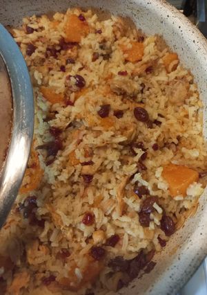 عکسی از دستور کدو پلو خوشمزه