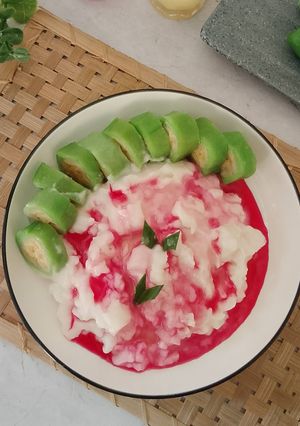 Foto resep Es pisang ijo