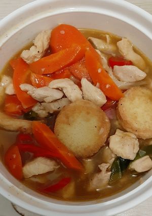 Foto resep Ayam Tofu Saos Tiram