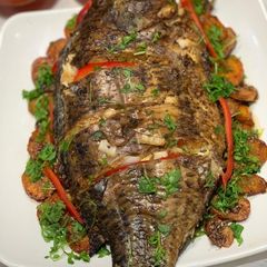A picture of Grilled fish.