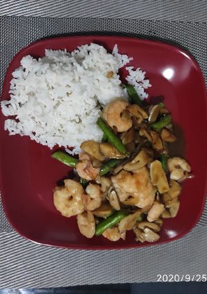 Foto resep Menu diet udang saus riram