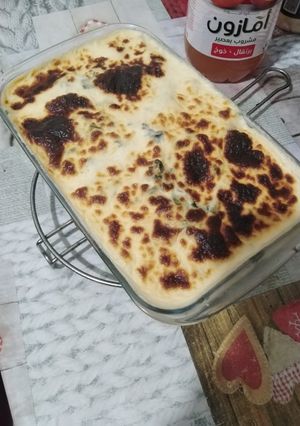 صورة لوصفة غراتان بالسلق والدجاج المفروم