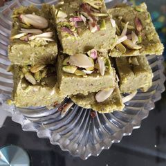A picture of Almonds pistachios Burfi.