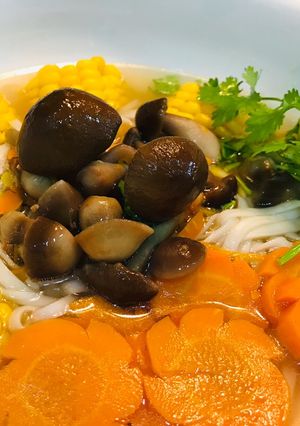 Hình của món Mỳ tươi nấu nấm.