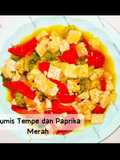 Tumis Tempe dan Paprika Merah