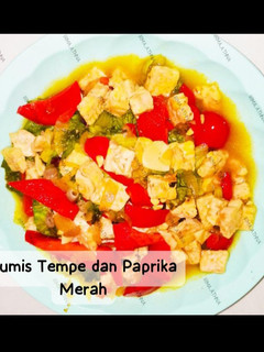 Foto resep Tumis Tempe dan Paprika Merah