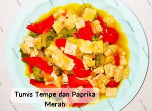 Foto resep Tumis Tempe dan Paprika Merah