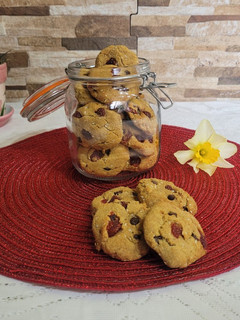 Una foto de Galletitas con frutilla deshidratada