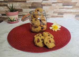 Una foto de Galletitas con frutilla deshidratada