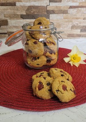 Una foto de Galletitas con frutilla deshidratada