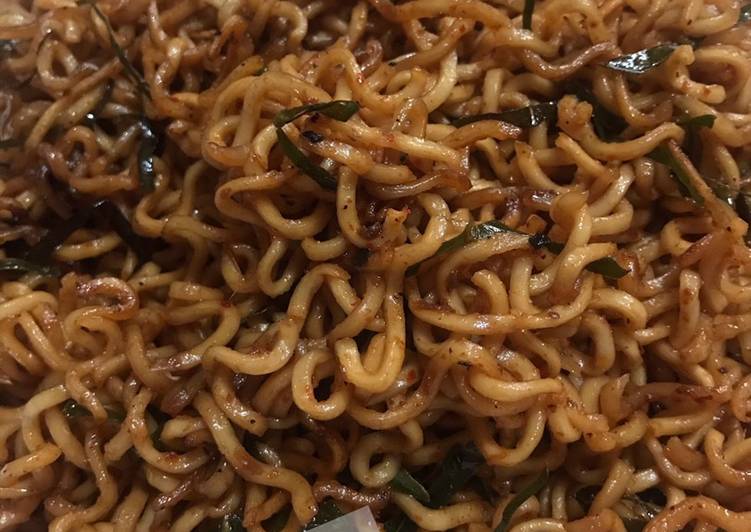 Resep Mie goreng mix daun jeruk Anti Gagal