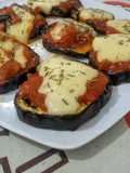 Mini pizzetas de berenjenas