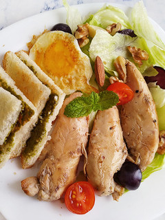 和風柚香煎雞里肌★低醣常配菜 的食譜成品照片