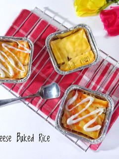 Foto resep Cheese Baked Rice (Nasi Panggang Keju Panci Serbaguna)